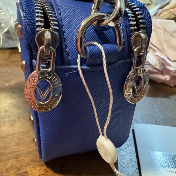 Valentino Orlandi Blue Crossbody Bag with Gold Studs - Picture 5 of 9